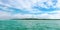 Panoramic view of No Mans Land in Tobago West Indies tropical island