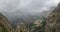 Panoramic View Of Nuns Valley Shrouded In Mist