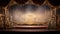 A panoramic view of the nutcracker ballet stage, christmas image