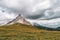 Panoramic view of Nuvolau mountain in the Dolomites