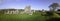 Panoramic view of Ogmore Castle in South Wales