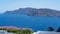 Panoramic view from Oia to Santorini caldera and volcano