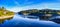 Panoramic view of the Okertalsperre dam near Altenau in the Harz Mountains, Germany