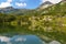 The panoramic view of Okoto lake in Pirin