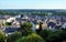 Panoramic view on the old city of Chinon, France