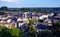 Panoramic view on the old city of Chinon, France