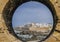 Panoramic view of old city of Essaouira, African city in Morocco