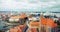 Panoramic view of the old city of Wroclaw in Poland