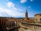 Panoramic view of old historic part of Girona