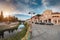 Panoramic view of old Knjazevac downtown in eastern Serbia.