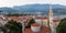 Panoramic view of Old town Budva. Montenegro