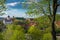 Panoramic view of the old town of Vilnius, Lithuania.