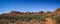 Panoramic view on the olgas domed rocks, Northern Territory, Australia