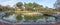 Panoramic view of Olive Grove Park or El Olivar Forest in San Isidro district - Lima, Peru