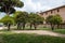 Panoramic view of Orange garden, Giardino degli Aranci, in Rome,