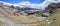 Panoramic view in Ordesa Valley, Aragon, Spain