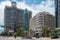 Panoramic view of Orlando City Hall and Grand Bohemian Hotel on Orange Ave. at downtown area 29.