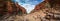 Panoramic view of Ormiston Gorge in the west MacDonnell range, Northern Territory, Australia,