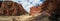 Panoramic view of Ormiston Gorge in the west MacDonnell range, Northern Territory, Australia,