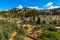 Panoramic view of Orson Hyde Memorial Garden on Mount of Olives, in Kidron reiver valley near Jerusalem, Israel