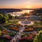 Panoramic view of Oslo's enchanting blend of urban beauty and natural wonders