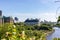 Panoramic view of Ottawa River and Supreme Court of Canada