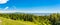 Panoramic view from the outlook near Bay of Fundy in Canada
