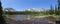 Panoramic view of Ouzel lake