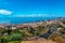 Panoramic view over Funchal the capital of Madeira fom a viewpoint, Madeira island, Portugal