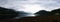 Panoramic view over Gare Loch Argyll and Bute Scotland