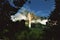 Panoramic view over jungle on table mountain with waterfall, Salto del Angel, Venezuela focus on center