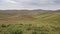 Panoramic view over the landscape of central Mongolia.