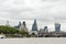 Panoramic view over the river Thames near Blackfriars bridge in London