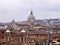 Panoramic view over Rome from the Viale della Trinita dei Monti