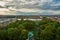 Panoramic view over St. Petersburg, Russia, from St. Isaac Cathedral