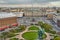 Panoramic view over St. Petersburg, Russia, from St. Isaac Cathedral