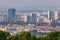 Panoramic view over Vienna sunny day in springtime