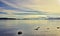 Panoramic view of the Pacific shore taken from the town of Ladysmith, BC