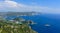 Panoramic view of Paleokastritsa bay.