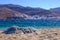 Panoramic view of Panormos village on Tinos Island