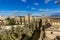 Panoramic view of a part of the city of Cordoba seen from a tower of the Alcazar de los Reyes Cristianos