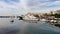 Panoramic view of Pasalimani,and marina zeas at Piraerus port in Greece