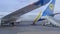 Panoramic View of The Passenger Aircraft