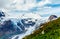 Panoramic view at Pasterze Glacier Grossglockner