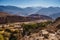 Panoramic view from the path to the Garganta del Diablo in Tilcara, Quebrada de Humahuaca