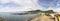 Panoramic view of the people visiting the famous Yehliu geopark