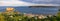 Panoramic view in Perce Quebec