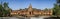 Panoramic view of the Phanom Rung temple around Nang Rong, Buriram, Thailand.