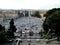 Panoramic view of the Piazza del Popolo from Villa Borghese Rome Italy Obelisk - Dome of Saint Peter