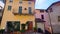 Panoramic view of Piazza Pomee, Morcote, Switzerland